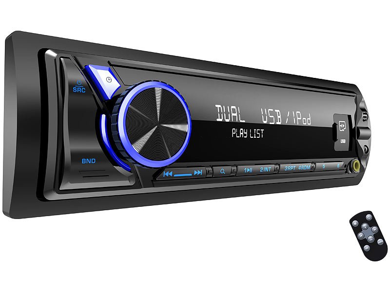 Creasono MP3-Autoradio mit Bluetooth & Freisprechfunktion, Versandrückläufer